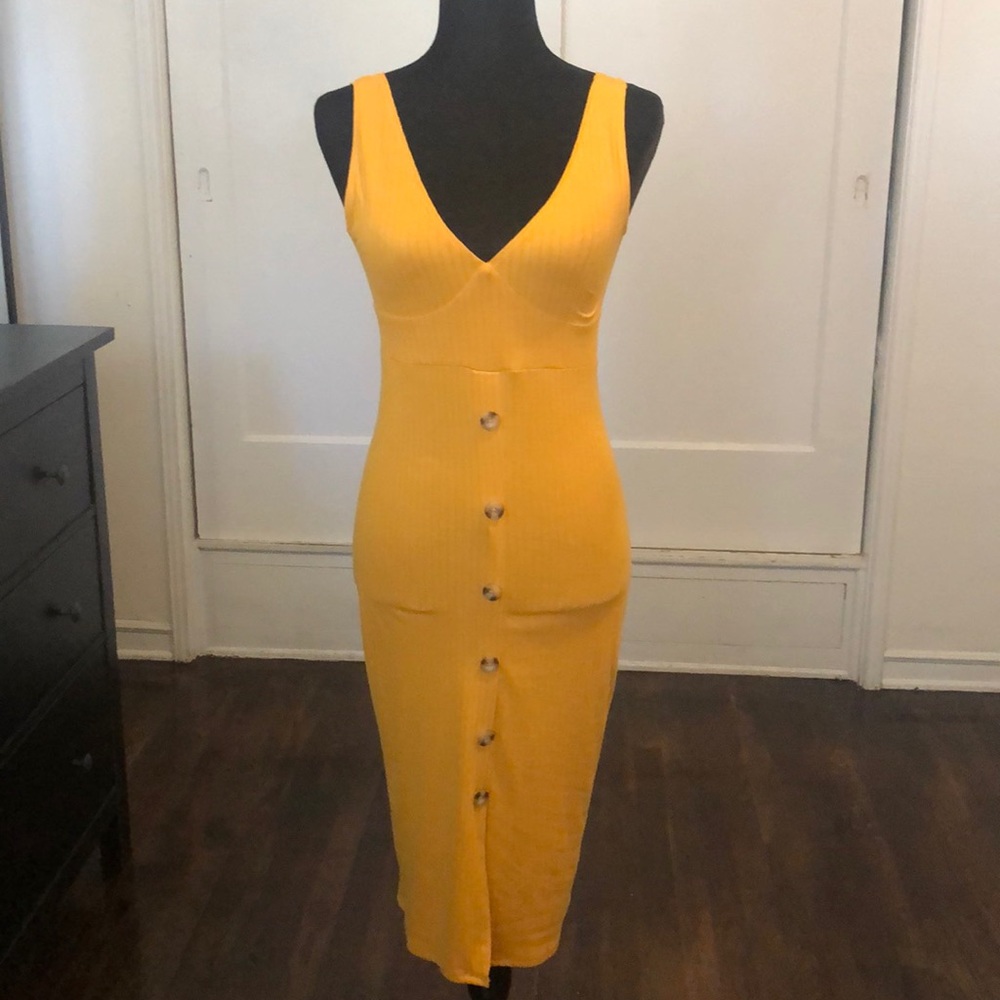 New beautiful yellow dress